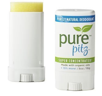PURE PITZ Natural Deodorant Stick - Organic Deodorant for Women and Men - With Fragrances of Organic Essential Oils - The Clean Answer to Neutralizing Body Odor - 0.6 OZ