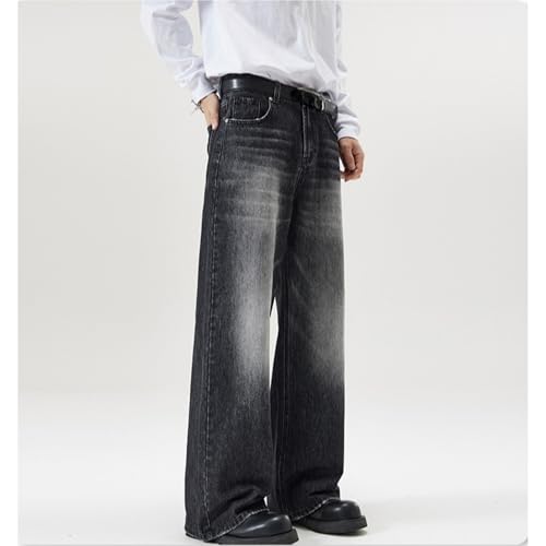 Baggy Hip Hop Jeans for Men Baggy Straight Leg Long Denim Pants Vintage Loose Fit Classic Trousers2