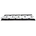 Stone Center Online Carrara White Marble 4x12 Basketweave Mosaic Border w/Nero Marquina Black Dots Polished Kitchen Bath Wall Floor Backsplash Shower (1 Sheet)