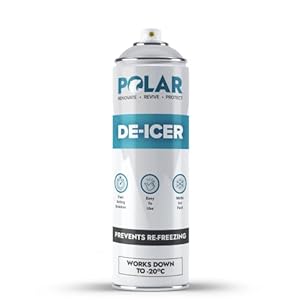 Polar De-Icer Spray – 500ml – Fast Acting & Prevents Re-freezing – Ideal For Car Windscreens, Mirrors, Headlights, Locks…