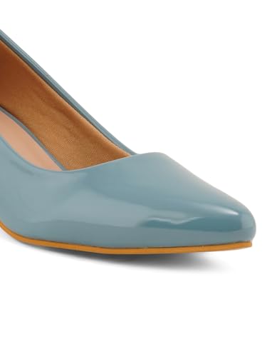 Image of ELLE Women's Solid Stiletto Heel Slip-On Pumps
