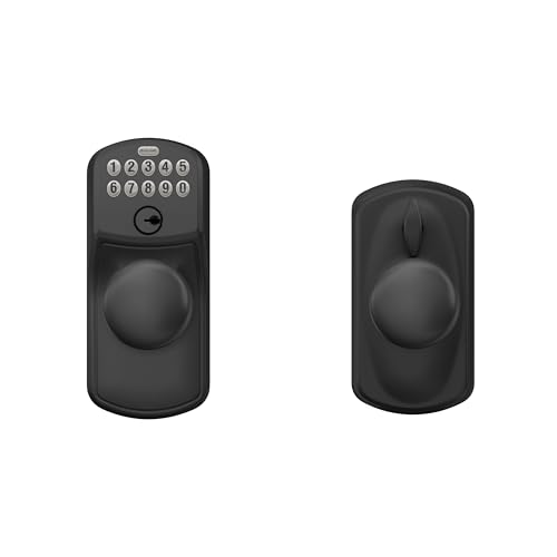 Schlage Plymouth Keypad Lock with Lever Handle, Electronic Keyless Door Entry, Flex Lock Auto‑Lock Option, Matte Black, FE595 PLY 622 thumbnail 6