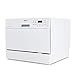 DELLA 6 Place Settings Compact Coutertop Dishwasher Mini Dish Washer Rack and...