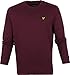 Produktbild Lyle & Scott Sweatshirt für Herren Burgundy XXL - Premium Crew Neck Sweatshirt, Basic Pullover ohne Kapuze
