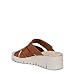 Vionic Womens Uptown Sunset Slide Sandal Brown Leather 8 M