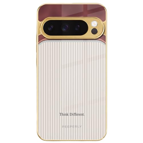 Image of Peeperly Think Different Regalia Case for Google Pixel 7a, Google Pixel 7a Back Cover Case(2022) - TPU | Gold