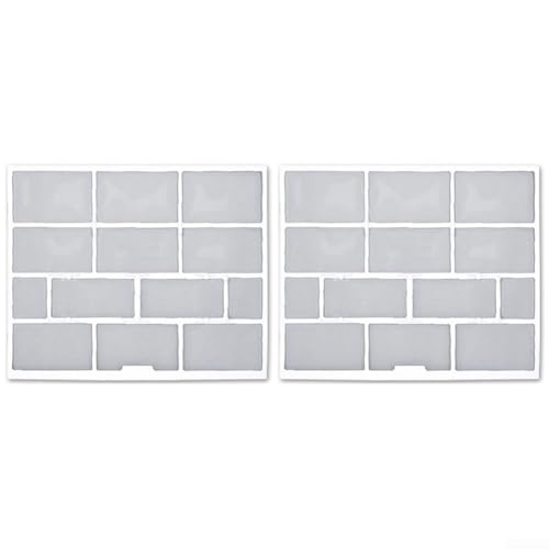 2 filtros de polvo para aire acondicionado, accesorios esenciales de unidad interior para un mejor flujo de aire (31 x 25,5 cm)