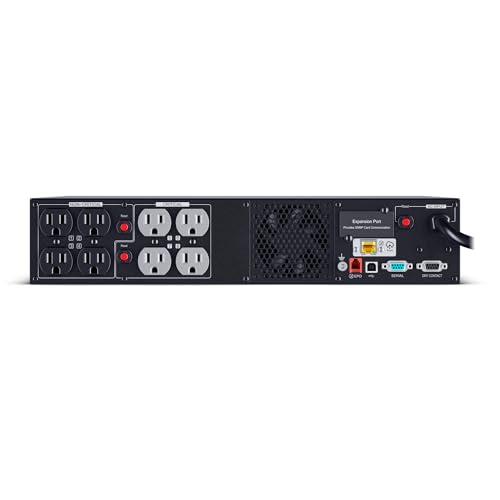 Image of CyberPower PR1500RT2UC Smart App Sinewave UPS Battery Backup and Surge Protector, 1500VA /1500W, 8 Outlets, 2U Rack /Tower, Built-in Cloud Monitoring, UL Certified