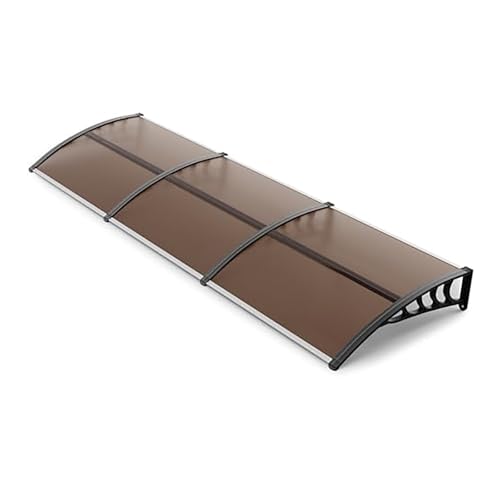 HOFUNTRE Toldo de Aluminio para Puertas y Ventanas, marquesina para Puerta Exterior, Protección Todo el Año, Diseño Moderno,Ideal para Puertas, Ventanas, Terrazas(80cm/31.5in*60cm/24in)