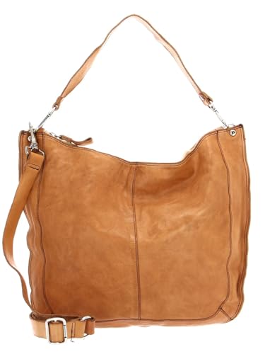 Sac à épaule Campomaggi en cuir vintage Cammello, le compagnon idéal de vos voyages urbains