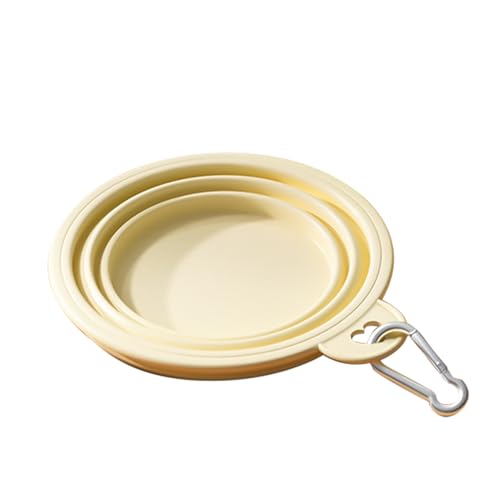 犬用水入れ、犬用水飲み器 | 犬用ウォーターボウルカップディッシュ折りたたみ式拡張可能な犬用トラベルボウル - ポータブルシリコンペットフィーダー、便利なペットフードと水の皿、旅行、ドライブ、キャンプに