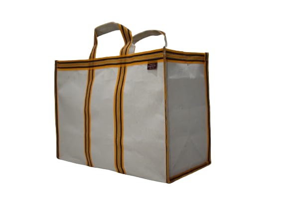 Bag2Basic (#B2B212228CA Eco Friendly Reusable Foldable Fabric Grocery Vegetable Shopping jhola Bag Heavy Canvas 1 pc Large 17x8x13 inch