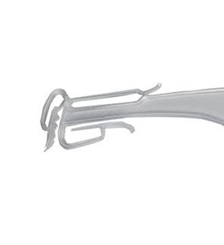 Miniatura 3 de NAHANCO Intimate Apparel Percha moldeada con delicados clips de hombro y área para logotipo - 10", transparente - 250/caja