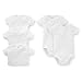 Carter's Unisex Baby 5-Pack S/S Bodysuits - White - 6 Months