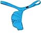 Faringoto Netz-Tanga für Herren, G-String, Micro-Tanga, Bikini-Slip, Blau, X-Large