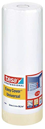 Image of Tesa Easy Cover 4368 04368-00008-01 Masking Tape with Cover Sheeting 33 m x 1100 mm