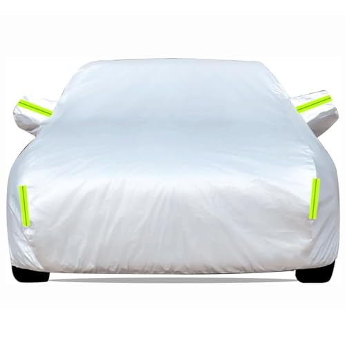 Housse Voiture pour Opel Astra Meriva Argenté sur Mesure,Bache Voiture Doublée en Coton avec Zip Latéral,All Weather Anti-UV & Imperméable - Protection...