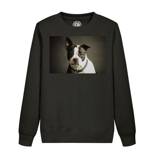 Sweatshirt enfant portrait bulldog cadeau d'anniversaire original pour petit