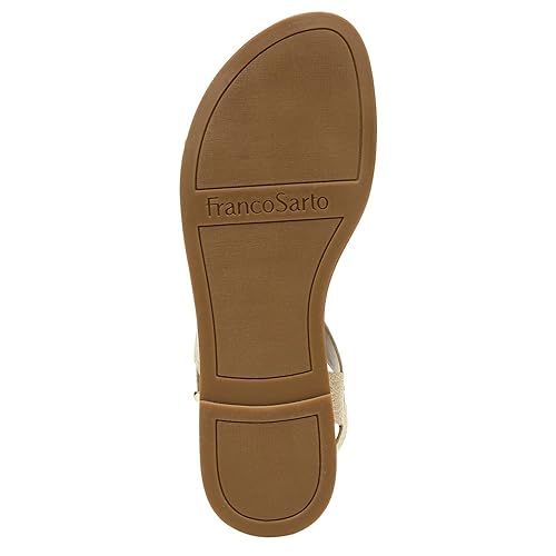 Image of Franco Sarto Womens Glenni Ankle Strap Flat Sandals