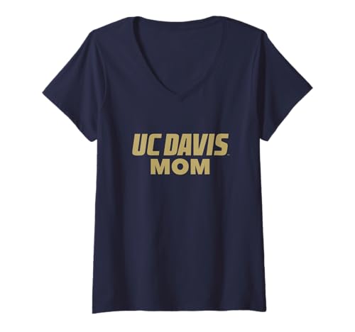 Womens UC Davis Aggies Mom V-Neck T-Shirt