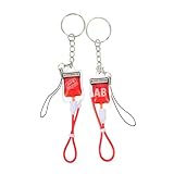 Cabilock 2 Stück Schlüsselanhänger Halloween Blutspender Design Anhänger für Schlüsselbund und Handys Einzigartige Deko für