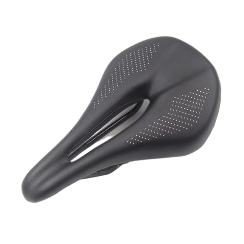 防水 MTB/ロード カーボンバイクサドル 143mm/155mm トライアスロン TT レースサドル メンズ レディース ブラック ホワイト レッド(Black-143)