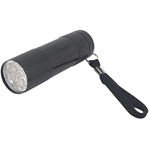 Lanterna em Alumínio, Western, 9 Leds, Preta