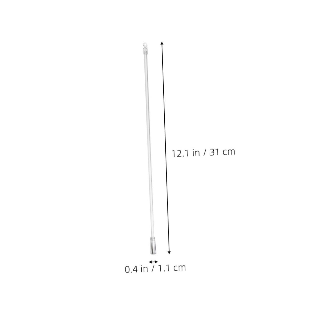 VILLCASE 6pcs Clear Curtain Wand Hook Replacement Durable Plastic Vertical Blind Stick for Effortless Window Treatment Installation Rod for Home Use