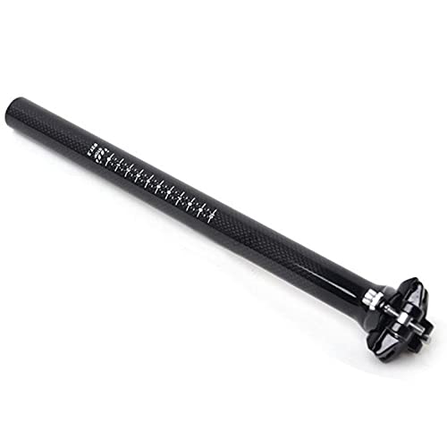 Postes de siège Pouvoir de Selle de Selle de la Fibre de Carbone Full Ultralight VTT Bicyclette Bicyclette Plug de la Montagne Vélo de Selle Tube de siège à vélo 27.2mm