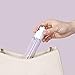 LONGWAY 1.7 Oz 50ml Clear Airless Cosmetic Cream Pump Bottle Travel Size Dispenser Refillable Containers/Foundation Travel Pump Bottle for Shampoo (Pack of 6)