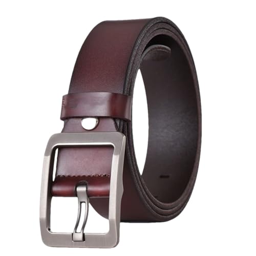 Men's Genuine Leather Belt Classic Pin Buckle Designer Belts Luxury Strap Male Belts