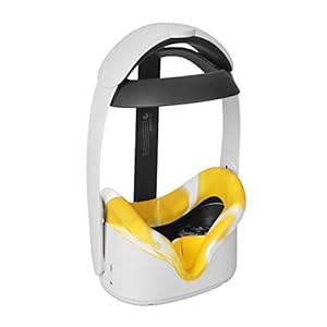 Silikon VR Gesichtsschutz für Oculus Quest 2 VR Headset Schweißdichtes Wasserdichtes Ersatz Gesichtspads Oculus Quest 2 Zubehör (Gelb Gemischt)