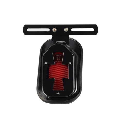Luz trasera de metal para rutas nocturnas y concentraciones de motos personalizadas