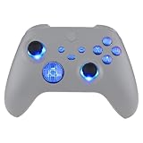 eXtremeRate Xbox Series X/Sコントローラー対応用マルチカラー発光十字キー＆サムスティック＆スタート/バック/シンク＆ABXYボタンセット、Xbox Core コントローラーモデル1914対応7色9モードDTF V2 LEDキット‐コントローラー本体は含まれません【カメレオンパープルブルー】