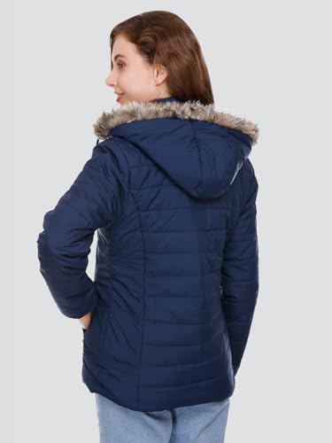 Image of RARE TIMES Women's Stylish Solid Full Sleeves Jacket | Winter Wear Quilted Jacket for Travelling | Regulaer Fit Puffer Jacket For Women