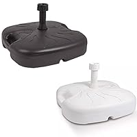 18L White Anthracite Garden Patio Plastic Umbrella Stand Sun Shade Parasol Base