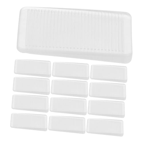 ERINGOGO 16 Pack Plastic Furniture Leveling Wedges Hard Shims for Uneven Floors Easy to Adjust Table and Door Stabilizers Floor Shims for Cabinets Clear 16 Pieces