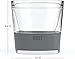 Host Whiskey Freeze Glasses, Double Old Fashioned Glasses, Chill Without Dilution for Brandy, Vodka, Gin, Rum, and Cold Brew Cocktails, Bourbon Gifts for Men, Home Bar, 9 oz, Set of 2, Grey