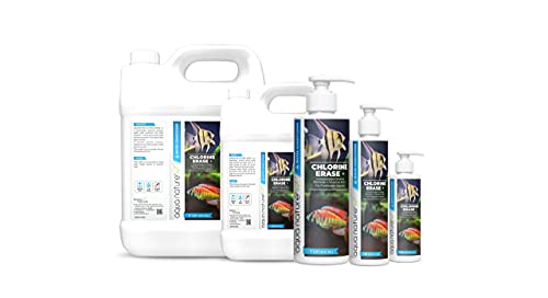 Image of AquaNature Chlorine Erase + Water Conditioner Concentrated Chlorine Remover +Vitamin B&C for Freshwater Aquarium (250ml)