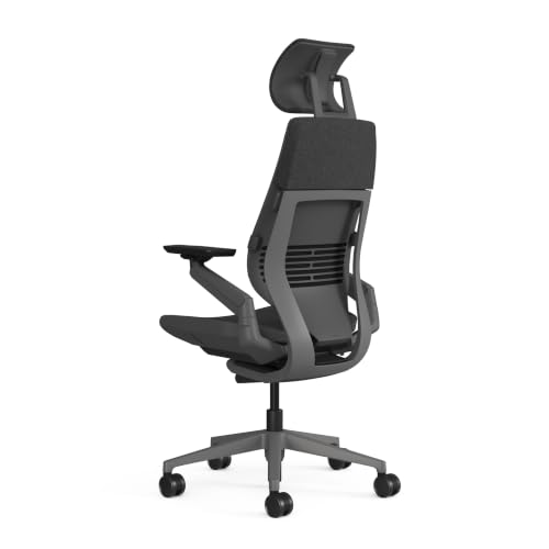 Image of Steelcase Gesture Office Chair - Ergonomic Work Chair with Wheels for Carpet - Comfortable Office Chair - Intuitive-to-Adjust Chairs for Desk - 360-Degree Arms (Medley Pepper - HR)