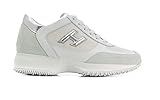  Hogan , Damen Sneaker Argento-Bianco, Argento-Bianco - Größe: 37 EU