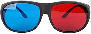 Red-Blue 3D Glasses Cyan Anaglyph Simple Style 3D Glasses Stereo Movie Game-Extra Upgrade Style for Men Women 3D Glasses