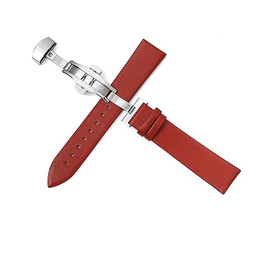 Bracelet de montre 20 mm sangle de vachette souple entrecorne 10 à 22 mm