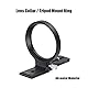 SUNWAYFOTO LS-75 75mm Universal-Drehmanschette für DLSR-Kameras, Stativhalterung Ring Objektivhalterung Manschette Arca Swiss Plate Mount DSLR Horizontal-Vertikal-Umschaltung