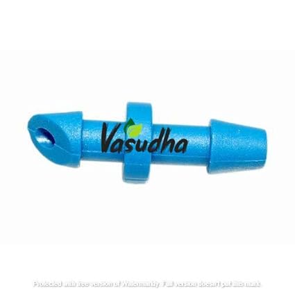 VASUDHA IRRIGATION 4 MM Connector Blue Color 200 PIC