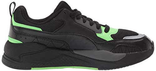 PUMA PUMA Men's X-Ray 2 Sneaker, Square Black-Black-Elektro Green-Steel Gray-Dark Shadow, 13