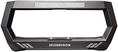 IRONBISON Bull Bar Fit 2019-2023 Dodge Ram 1500 (Excl. Rebel & TRX Trim/2019-2023 Ram 1500 Classic/2020-2022 Ram 1500 Diesel Models) Textured Black Front Bumper Grille Brush Guard