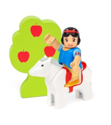 BRIO Disney Princess 32299 Schneewittchen Eisenbahn-Set - Liebevolles Spiel-Set mit Schneewittchen und ihren tierischen Freunden - Empfohlen für Kinder ab 3 Jahren