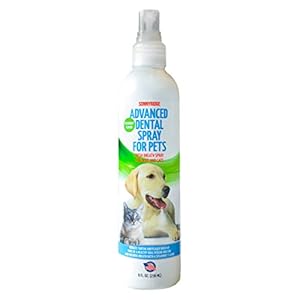 Dog Dental Spray Removes Tartar Plaque and Freshens Breath Instantly the Most Advanced Dental Spray for Healthy Teeth Gums and Oral Health Care for Your Dog Cat or Pet  18 Oz Bottle  Cucciolini Doodles Dog dental spray removes tartar plaque and freshens breath instantly The most advanced dental spray for healthy teeth gums and oral health care for your dog cat or pet  1 8 oz Bottle   cucciolini doodles