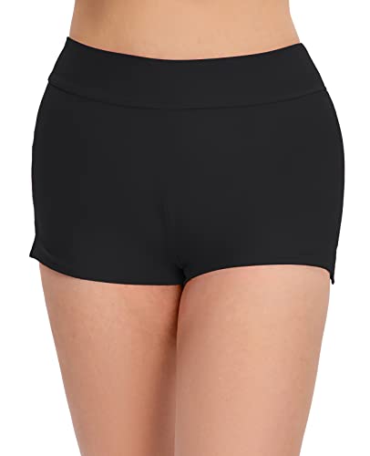 Halcurt Women's Ruched Swimming Surf Shorts